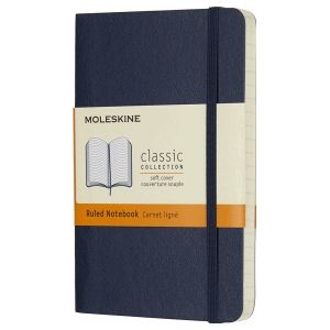 Moleskine Classic Notitieboek - Pocket - Softcover - Gelinieerd - Saffier Blauw