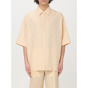 Linnen Shirt - Geometrisch Patroon - Butter