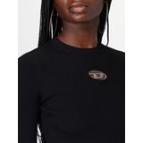 Diesel, Dames, Truien, Zwart, Maat: L Viscose,