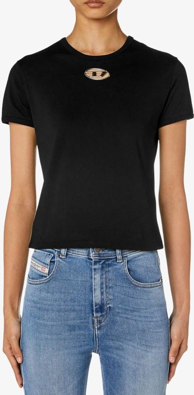 Diesel - T-uncutie-long-od - Shirt - Zwart