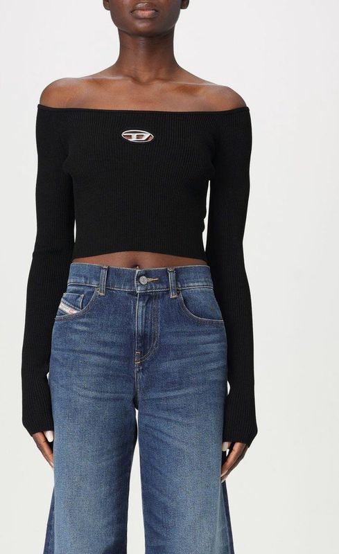 Diesel - M-VERA Top - Zwart - Katoen