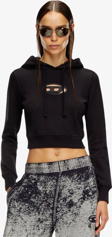 Diesel - F-Slimmy-Hood-Od - Hoodie - Zwart - Katoen-Polyester
