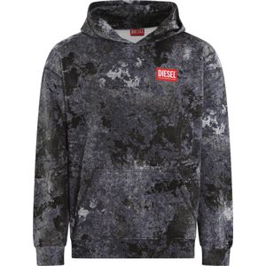 Diesel, Heren, Sweatshirts & Hoodies, Grijs, Maat: L Katoen,