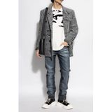 Diesel, Heren, Tops, Wit, Maat: 3XL Katoen,