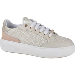 Janet & Janet - J-012-J13 - Sneakers - Beige - Leer