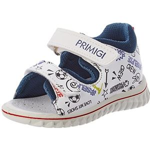 Primigi Sixus, sandalen voor kinderen en jongeren, wit, veelkleurig, marineblauw, 25 EU