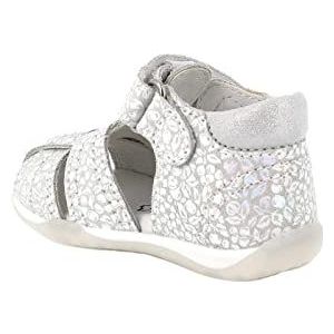 PRIMIGI Spuitsandalen voor meisjes, Bianco Iridescente, 22 EU