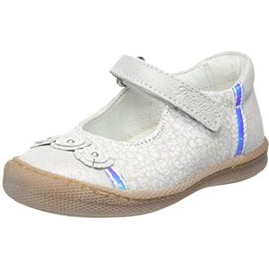 Primigi Sport Tre.FEMM, Mary Jane schoen voor meisjes, wit, glinsterend zilver, 29 EU, wit Iridescent zilver