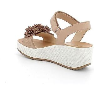 Enval Soft D.Clara Enval sandalen met sleehak voor dames, Gris, 39 EU