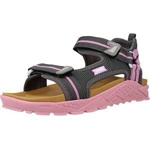 Primigi B&G Ziggy damessandalen, grijs-roze, 35 EU, Grijs Roze, 35 EU