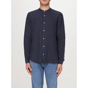 Brooksfield - Linnen Overhemd - Blauw - Relaxte Pasvorm