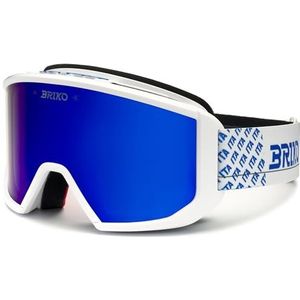 Briko Vulcano Mask Italia Goggles Unisex Volwassenen, White Science Blue-BM2, eenheidsmaat