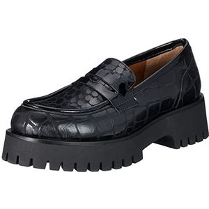 Repo Mocassino bootschoen voor dames, zwart, 37/37,5 EU, zwart, 37/37.5 EU