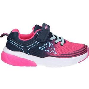 Kappa Djumi Kid Ev Sneakers voor kinderen, uniseks, Blauw roze, 33 EU