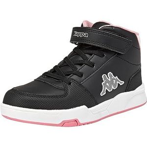 Kappa Oscar Mid Kid Ev Sneakers voor kinderen, uniseks, Zwart Roze, 31 EU