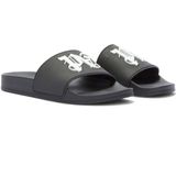 Palm Angels, Zwarte rubberen slippers Zwart, Heren, Maat:43 EU