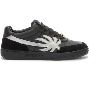 Palm Angels, Schoenen, Heren, Zwart, 41 EU, Leer, Universiteitssneakers