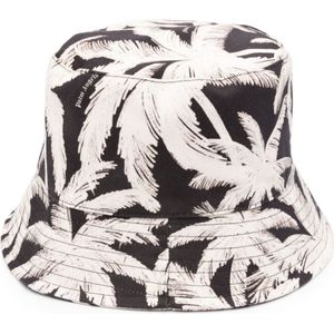 Palm Angels, Allover Palms Bucket Hat Veelkleurig, Heren, Maat:ONE Size