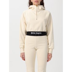 Palm Angels - Cropped Hoodie - Wit - Katoen