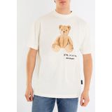 Palm Angels - Bear In Mind T-Shirt - Wit - Katoen