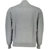Half Zip Gebreide Sweater Grijs