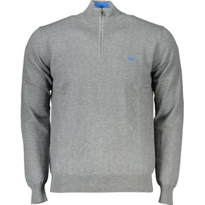 Half Zip Gebreide Sweater Grijs