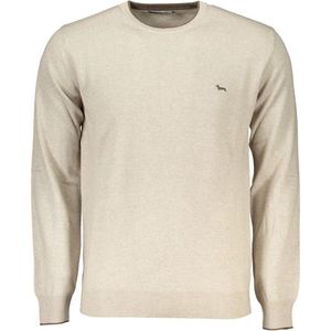 Harmont & Blaine - Gebreid Shirt - Beige - Lange Mouwen - Ronde Hals