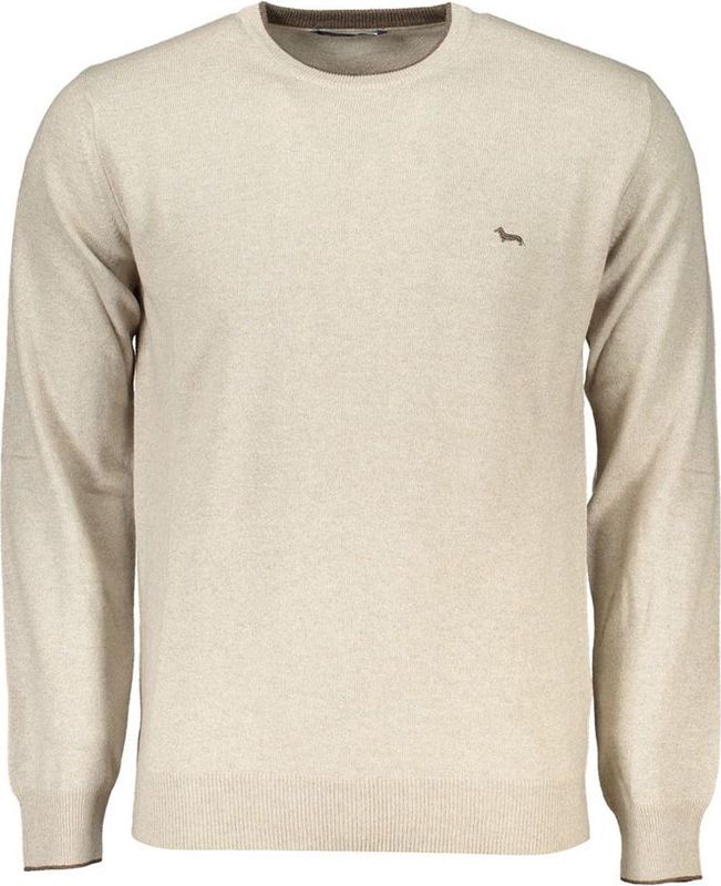 Harmont & Blaine - Gebreid Shirt - Beige - Lange Mouwen - Ronde Hals