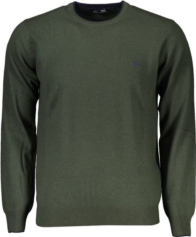 Ronde Hals Trui Effen Groen