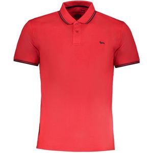 Harmont & Blaine - Rood Katoenen Poloshirt - Heren - Slim Fit - Korte Mouwen