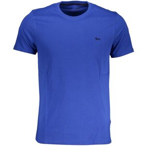 Harmont & Blaine - T-shirt - Blauw - Korte Mouwen - Geborduurd Logo
