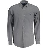 Harmont & Blaine - Blauw Geruit Overhemd - Heren - Slim Fit - Franse Kraag