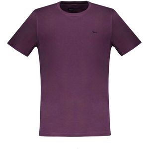 Harmont & Blaine - T-shirt - Paars - Katoen - Korte Mouwen