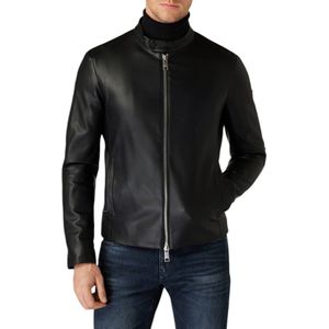 Armani Exchange Eco-lederen bomberjack voor heren, zwart, L