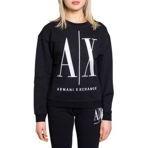 Armani Exchange Icon Project Sweatshirt voor dames, zwart, L