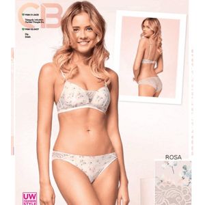 Infiore lingerie set in WIT met kant SLIP maat 75B/A, M