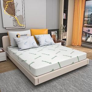 Mundialflex Matras voor Frans 140 x 200 cm, traagschuim met afneembare hennep hoes.