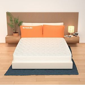 MiaSuite matras voor tweepersoonsbed, 160 x 195, hoogte 25 cm, orthopedisch, met medisch hulpmiddel, 7 cm geheugenschuim, 9 zones en 17 cm waterfoamplaat