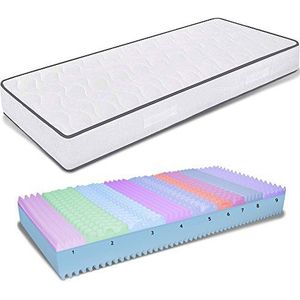 Memory Foam matras voor eenpersoonsbed 80x200 cm hoogte 25 cm orthopedisch matras met medisch apparaat, orthopedisch matras