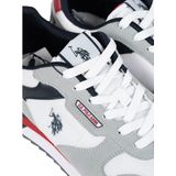 U.S. Polo Assn. Buzzy - Heren Sneaker - Grey & Navy - Eco-leer & Textiel