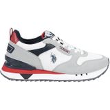 U.S. Polo Assn. Buzzy - Heren Sneaker - Grey & Navy - Eco-leer & Textiel