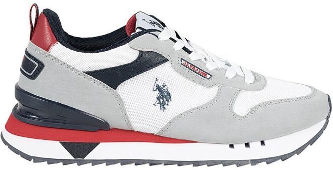 U.S. Polo Assn. Buzzy - Heren Sneaker - Grey & Navy - Eco-leer & Textiel