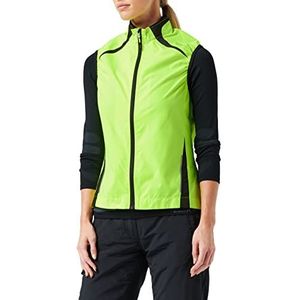 CMP - Women's Reflective Vest - Fietsbodywarmer - Geel - 100% Polyester - Winddicht