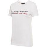 Love Moschino - T-shirt - Optical White - 100% Katoen