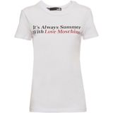Love Moschino - T-shirt - Optical White - 100% Katoen