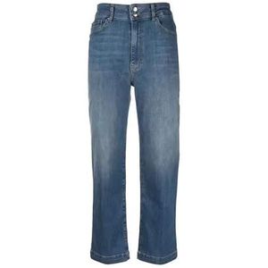 Love Moschino Casual broek voor dames, blauw (medium blue denim), 26