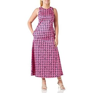 Love Moschino Sans Manches Longues Robe Femme, Bleu fuchsia, 40