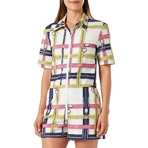 Love Moschino Korte jumpsuit voor dames, Wit, 46
