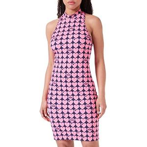 Love Moschino Mouwloze nauwsluitende jurk voor dames, fuchsiablauw, 44, Fuchsia Blauw