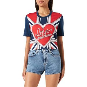 Love Moschino Vrouwen 5 zakken Casual Shorts, Medium Blue Denim, 46, blauw (medium blue denim), 46 NL